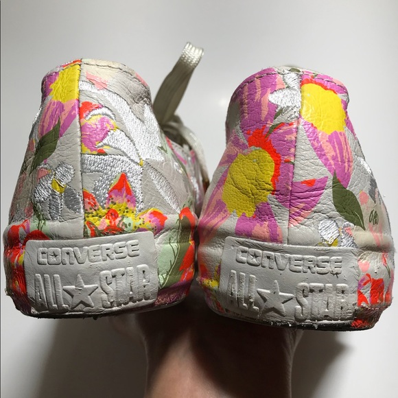 CONVERSE x PATBO embroider floral leather sneaker - Picture 5 of 8